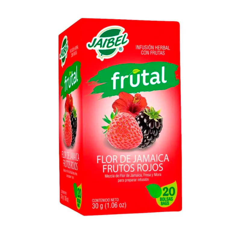 Aromatica Jaibel frutal, presentación por 20 unidades.