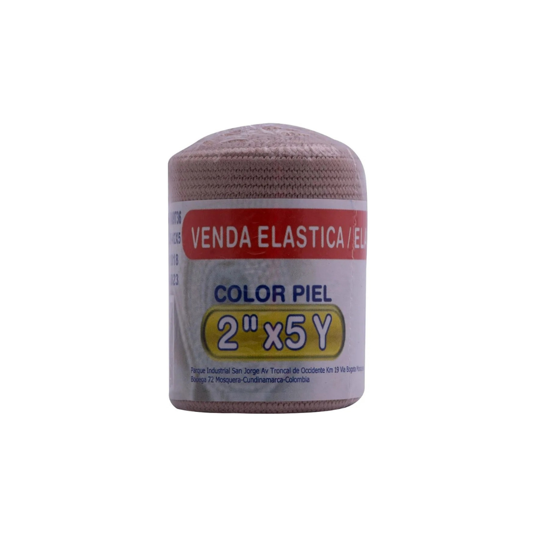 Venda Elastica 2X5 Begut es ideal para brindar soporte y compresión en tratamientos de lesiones musculares, articulares o venosas.