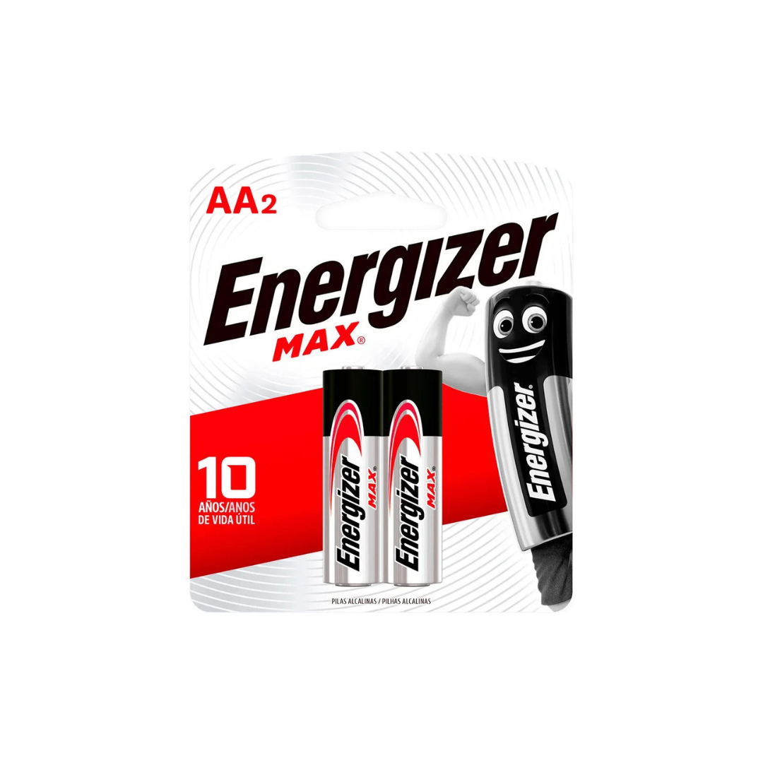 Pilas alcalinas AA Energizer con alto rendimiento, diseñadas para equipos de uso intensivo.