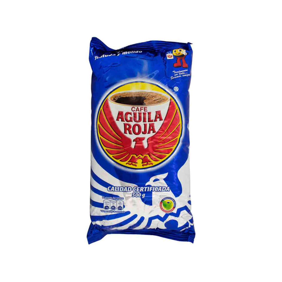 Cafe Aguila Roja de 500 g, uno de los preferidos por los colombianos.