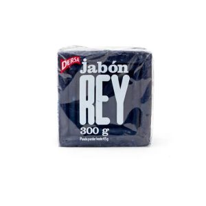 Jabón Rey 300 g de Dersa, conocido por su excelente poder de limpieza.