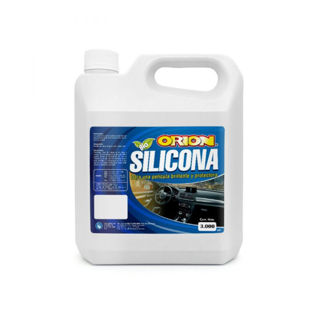 Con la Silicona para Autos ORION tu carro luce como nuevo: limpia, da brillo y protege superficies interiores y exteriores del desgaste diario.