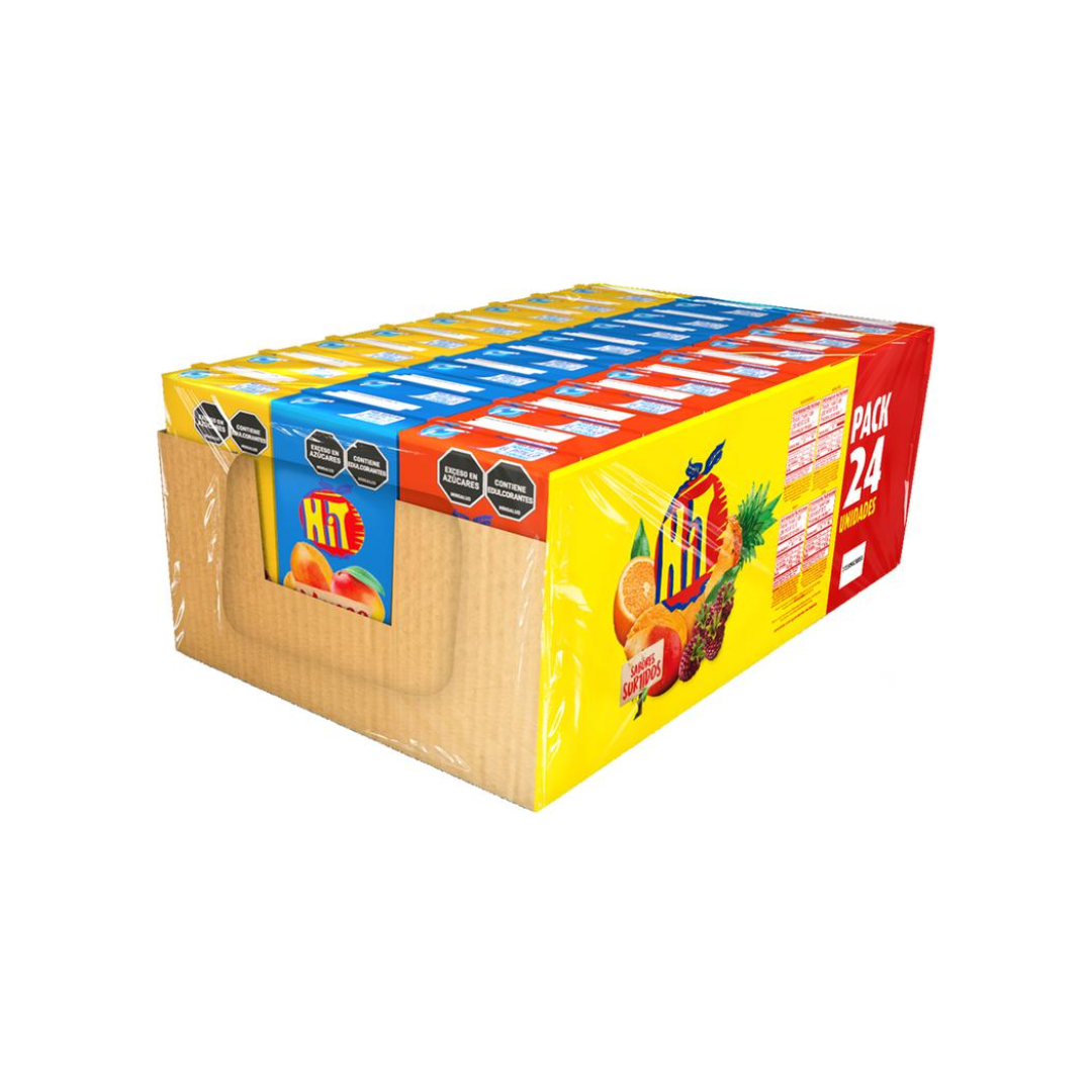 ¡Refresca tus días con el Jugo HIT en Caja surtido! La opción perfecta para llevar contigo a donde quieras, disfrutando de su delicioso en cada sorbo.