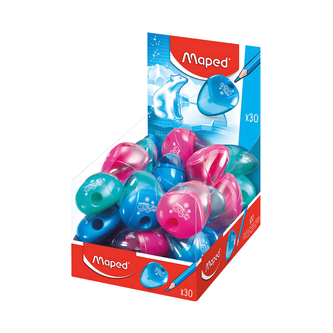 El Tajalápiz Depósito Igloo Sencillo Maped es confiable, práctico y con un diseño atractivo, ideal para estudiantes, artistas y oficinistas que valoran la calidad y comodidad.